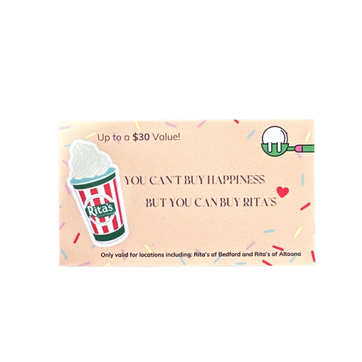 Rita's Fundraising Card