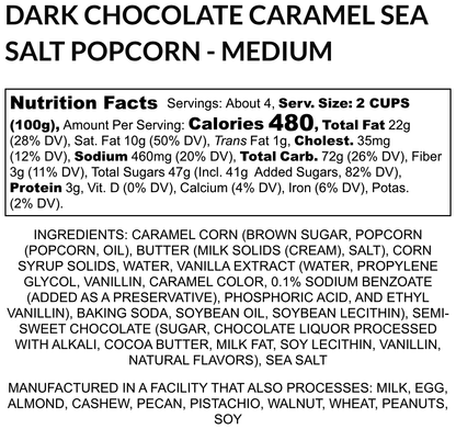 C16-Dark Caramel Sea Salt Gourmet Popcorn