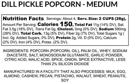 C23-Dill Pickle Gourmet Popcorn