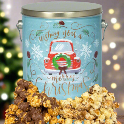 C15-Christmas Popcorn Tin