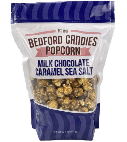 E22-Milk Chocolate Caramel Sea Salt Gourmet Popcorn